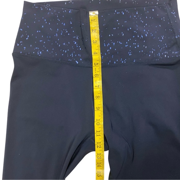 Z by Zobha Women’s Shine High Waisted Leggings Size L Athletic Navy Sparkle - Picture 9 of 14